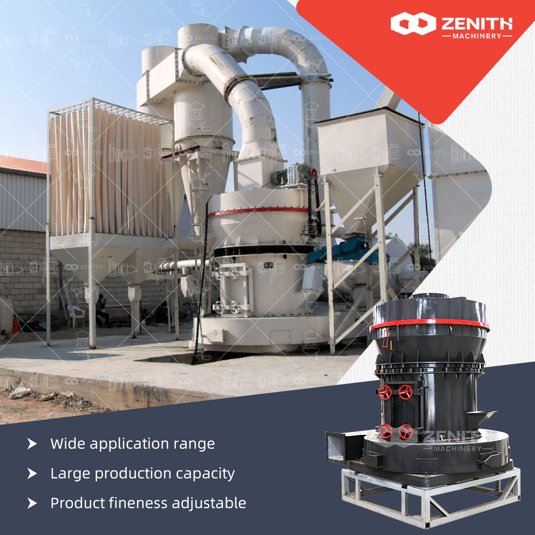 Technical diagram showing the working principle and internal structure of the MTW European Trapezium Mill.